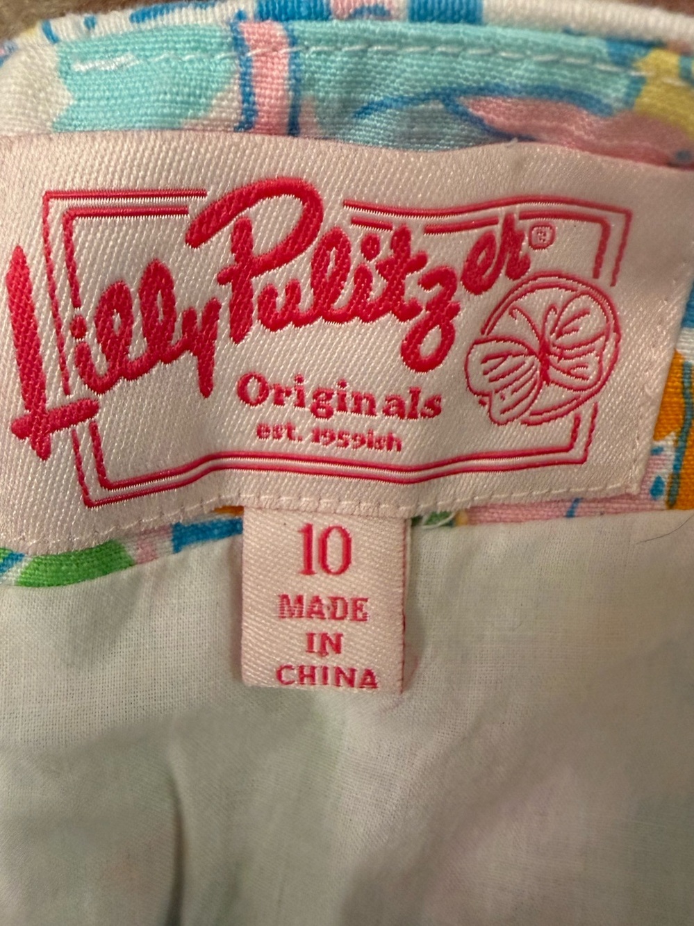 Lilly Pulitzer Multicolor Printed Crochet-Trim Mini Skirt - Picture 7 of 7